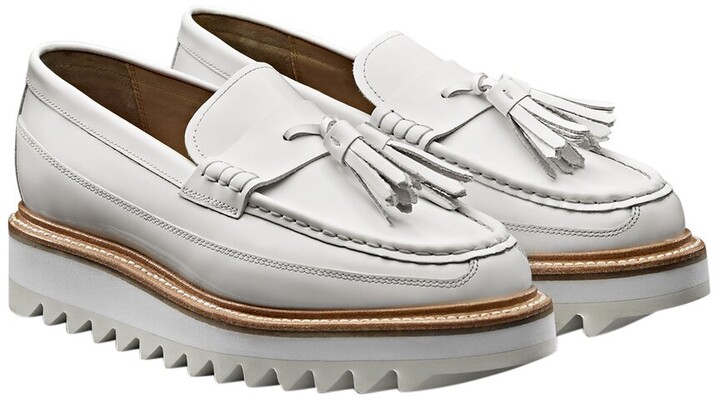 Grenson Brie Leather Loafer ShopStyle Wedges