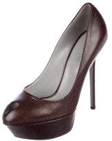 Thumbnail for your product : Sergio Rossi Lizard Platform Pumps