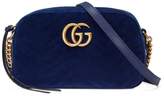 Thumbnail for your product : Gucci GG Marmont velvet small shoulder bag