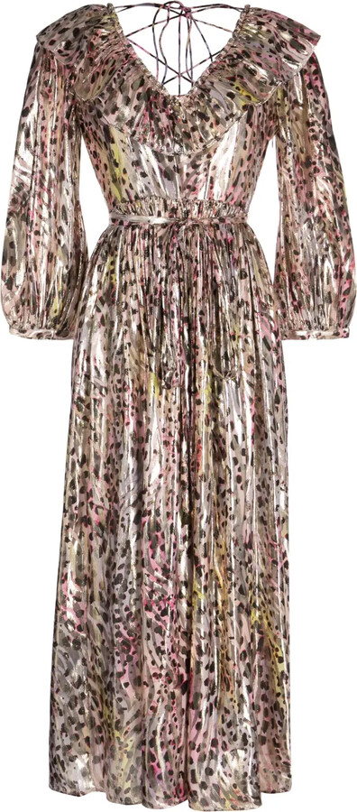 Hayley Menzies abstract-pattern print V-neck dress