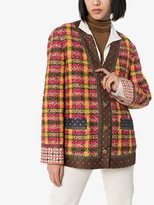 Thumbnail for your product : Gucci Check Tweed Buttoned Jacket
