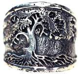 Thumbnail for your product : Alaia House Of Hand-Carved Saddle Ring "Tree of Life"