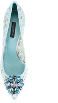 Thumbnail for your product : Dolce & Gabbana Taormina-lace crystal-embellished pumps