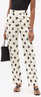 GUIZIO Ruched Side-Tie Stretch Pants - ShopStyle Trousers