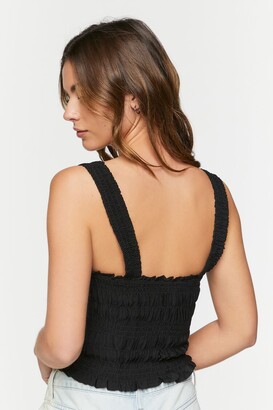 black lace tank top forever 21