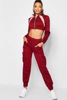 Thumbnail for your product : boohoo Loopback Cargo Joggers