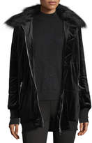Thumbnail for your product : Free Generation Faux-Fur Trimmed Puffer Jacket, Black
