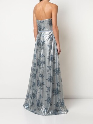 Marchesa Notte Bridal Sequin Embellished Bridesmaid Gown