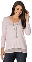 Thumbnail for your product : Democracy Double Layer Lace Trim Top