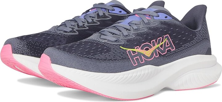 Hoka Mach 6 Women's Shoes Grey Skies/Charcoal Grey : 7.5 B - Medium, Textile