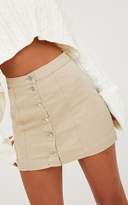 Thumbnail for your product : PrettyLittleThing Cammie Mid Wash Denim Mini Skirt