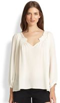 Thumbnail for your product : Joie Intima Hammered Silk Blouse