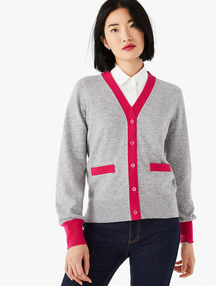 Kate Spade Colorblock Cashmere Gallery Cardigan - ShopStyle