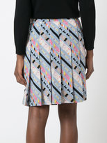 Thumbnail for your product : Marc Jacobs patterned stripe pleated skirt