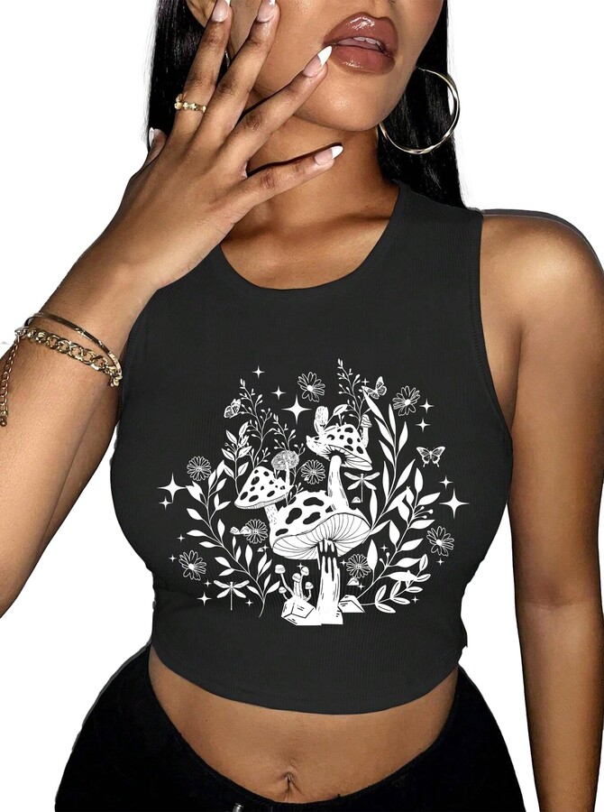 Slayoga Women's Sleeveless Letter Print Sual Hooded Sports Tank Top P 51894282