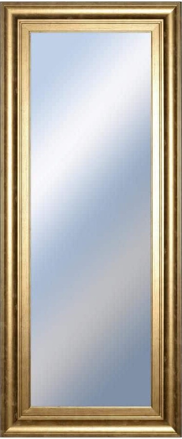 Classy Art Small Rectangle Bronze Hooks Classic Mirror (18 in. H x 42 in. W)