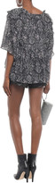 Thumbnail for your product : IRO Date Ruffled Printed Crepe De Chine Blouse