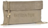 Thumbnail for your product : Patrizia Pepe Signature Clutch in Suede Leather w/Chain Shoulder Strap