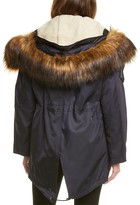 Thumbnail for your product : Burberry Faux Fur & Cotton Coat