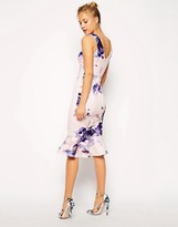 Thumbnail for your product : ASOS Summer Floral Pephem Pencil Dress