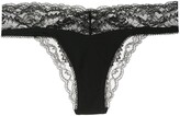 Thumbnail for your product : La Perla Lace-Panelled Thong