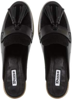 Dune LADIES GEEN - Backless Flat Loafer Shoe