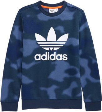 boys white adidas sweatshirt