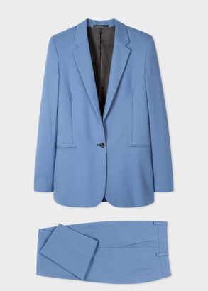 Paul Smith A Suit To Travel In - Women's Powder Blue Wool Travel Suit -  ShopStyle