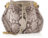 Thumbnail for your product : Chloé Camille medium python and leather shoulder bag