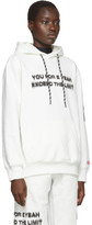 Thumbnail for your product : Adidas Originals By Alexander Wang White You For E Yeah Exceed The Limit Hoodie