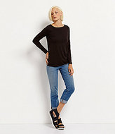 Thumbnail for your product : Eileen Fisher Petite Viscose Jersey Long Slim Top