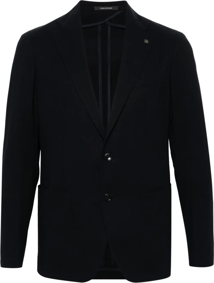 Tagliatore Notched-Lapels Single-Breasted Blazer