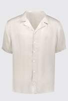 Thumbnail for your product : boohoo Big & Tall Revere Collar Crepe Shirt