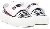 Thumbnail for your product : Burberry Children I1-Mark checked sneakers