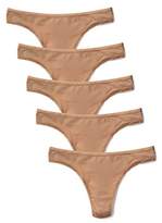 Thumbnail for your product : Iris & Lilly Women's Body Smooth Thong, Pack of 5,(Manufacturer size: Small)