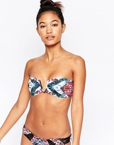 Thumbnail for your product : Beach Riot Diamond Frontier V Bandeau Bikini Top