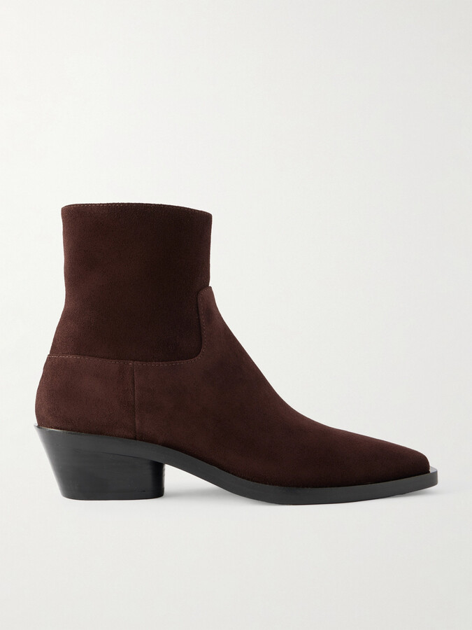 Proenza Schouler Suede Ankle Boots - Brown