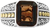 Thumbnail for your product : Effy Men's Smoky Quartz Ring (5-3/8 ct. t.w.) in Sterling Silver & 18k Gold
