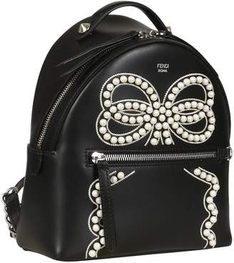 Fendi Bow Detail Mini Backpack