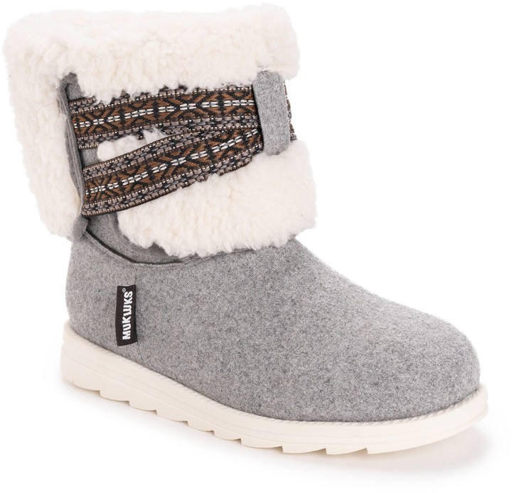 muk luks patti women's water resistant winter boots