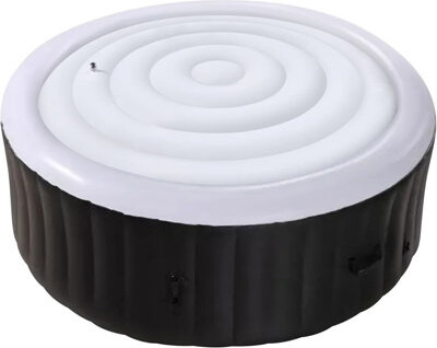 DESIGN SHOP BY SHELL 4.5 Ft Inflatable Hot Tub Cover- Energy Saving Lid For Round Hot Tub- Foldable Protective Rain Overflow Cover For Outdoor Inflatable Hot Tubs