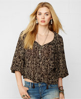 Thumbnail for your product : Denim & Supply Ralph Lauren Puff-Sleeve Floral-Print Tunic