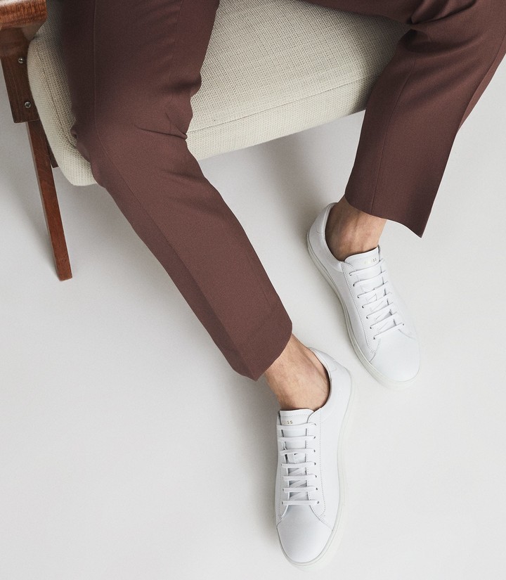 reiss white trainers