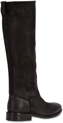 Strategia 20mm Vintage Leather Tall Boots