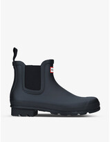 Thumbnail for your product : Hunter Original Chelsea logo-print rubber ankle boots