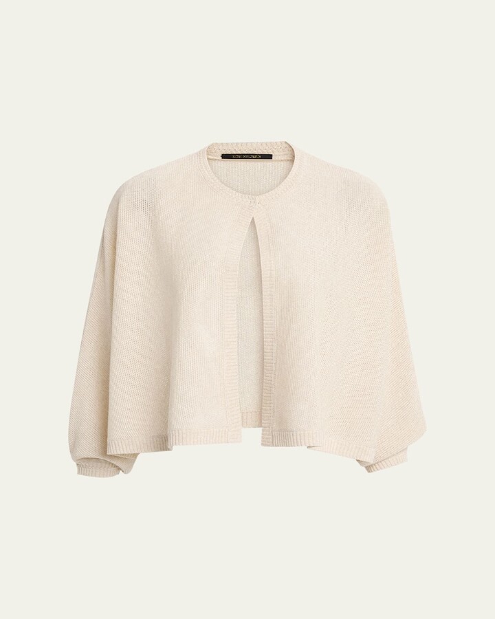 Kobi Halperin Cove Dolman-Sleeve Shimmer Mesh Sweater