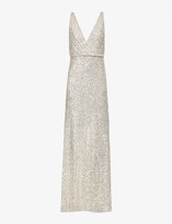 Thumbnail for your product : Jenny Yoo Billie sequin-embellished woven maxi dress