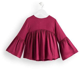 Amazon Brand - RED WAGON Girl's Flute Sleeve Blouse