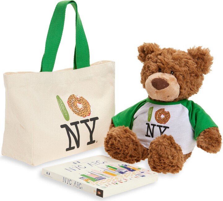 PiccoliNY Tote, Book and Teddy Bear Stuffed Animal Set