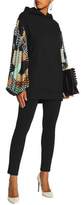 Thumbnail for your product : Emilio Pucci Paneled Cotton-Fleece And Pleated Crepe Sweatshirt